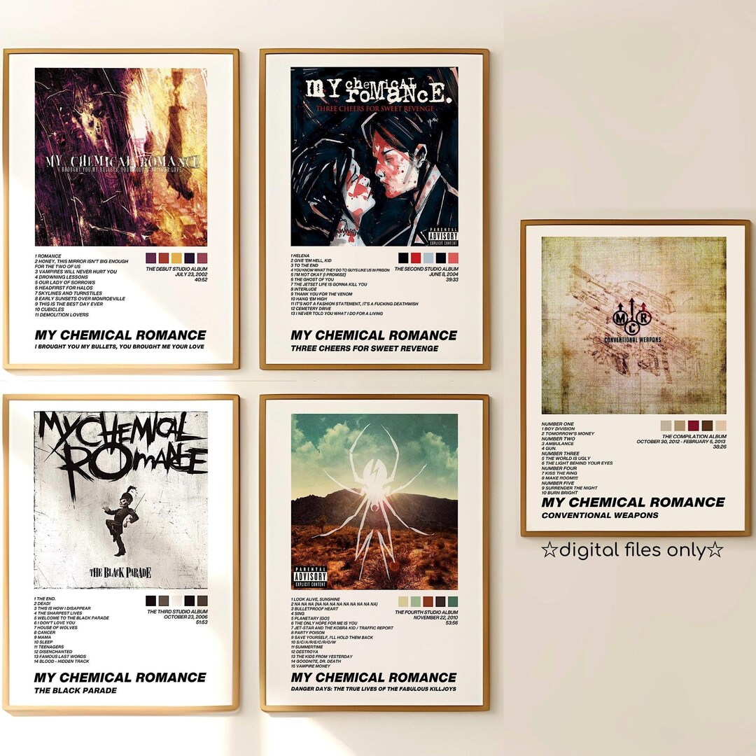 thumbnail image 2 of My Chemical Romance 8x12 Poster – Gerard Way – Early Sunsets Over Monroeville – MCR 2 of 4