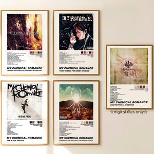 Ultimate My Chemical Romance + Gerard Way Aesthetic Album Digital Poster Bundle | Iconic Band Wall Art | BONUS HALLOWEEN PRINT !!