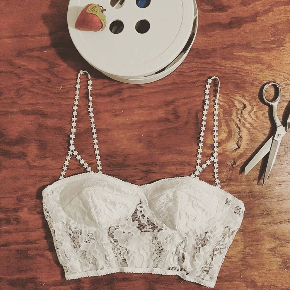 Dezi Lace Corset Bralette Bridal Bustier Wedding Etsy