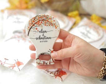 Ballon Bottle Opener Wedding Magnet Favor, Magnetic Cap Opener, Custom Engraved Opener, Wedding Souvenir, Personalized Wedding Party Favor