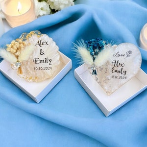 ENGRAVED Wedding Favor, Keepsake Wedding Gifts for Guests, Bridal Shower Party Favors, Custom Resin Magnet Gifts, Personalized Adult Favors