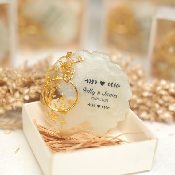 Ring keychain favor discount