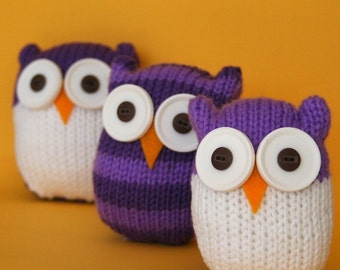 Quick and Easy Owl - INSTANT DOWNLOAD PDF Knitting Pattern