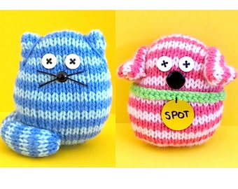 Quick and Easy Dogs and Cats - INSTANT DOWNLOAD PDF Knitting Pattern
