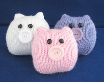 This Little Piggy........ Quick and Very Easy - INSTANT DOWNLOAD PDF Knitting Pattern