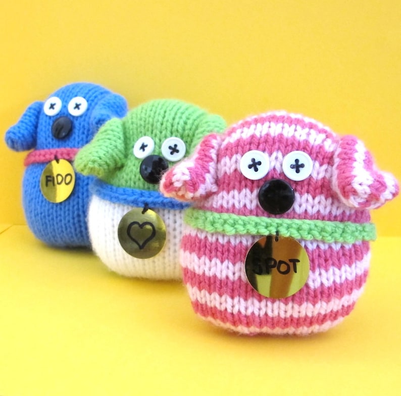 Quick and Easy Dogs INSTANT DOWNLOAD PDF Knitting Pattern image 1