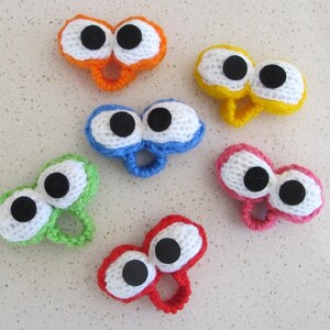 Googlers finger or hand puppets INSTANT DOWNLOAD PDF Knitting Pattern image 5