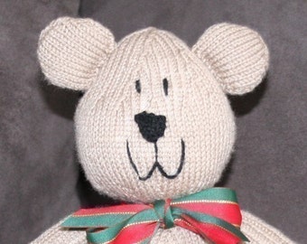 Sam Bear - Teddy Bear pattern - INSTANT DOWNLOAD PDF Knitting Pattern