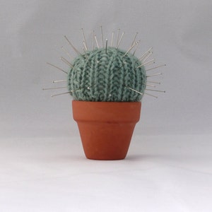 Quick and Easy Cactus Pin Cushion INSTANT DOWNLOAD PDF Knitting Pattern image 2