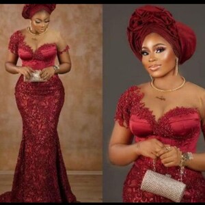 Short aso ebi gown deals