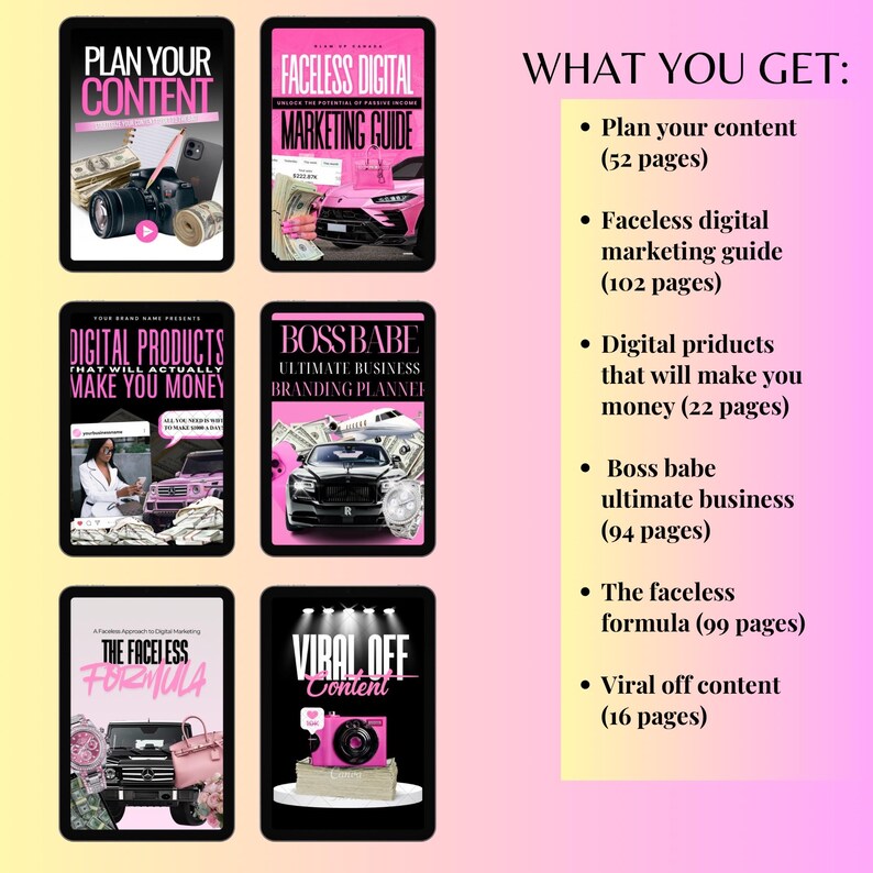 PLR Digital Product Bundle | Canva Editable Templates | Master Resell ...