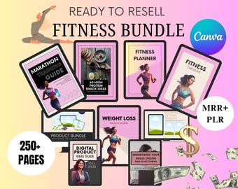 Fitness & Nutrition PLR Bundle – Diet Plans, Workouts, Protein Snacks + MRR Resale Rights Ready for Resale | Digital Download PDF dfy ebook