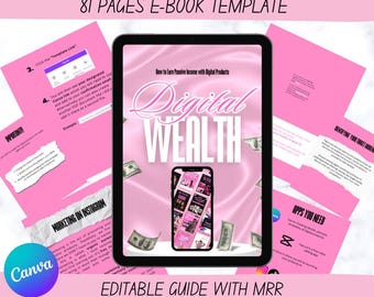 Verdien een passief inkomen: Digital Wealth eBook PLR-klaar-voor-jou-gids | Bewerkbare doorverkooprechten | Verdien online geld
