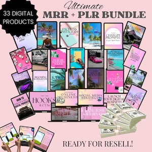 Mega Ultimate Digital Bundle – Done-for-You Courses, Guides, PLR & Canva Templates – Master Resell Rights – Editable Ready to resell