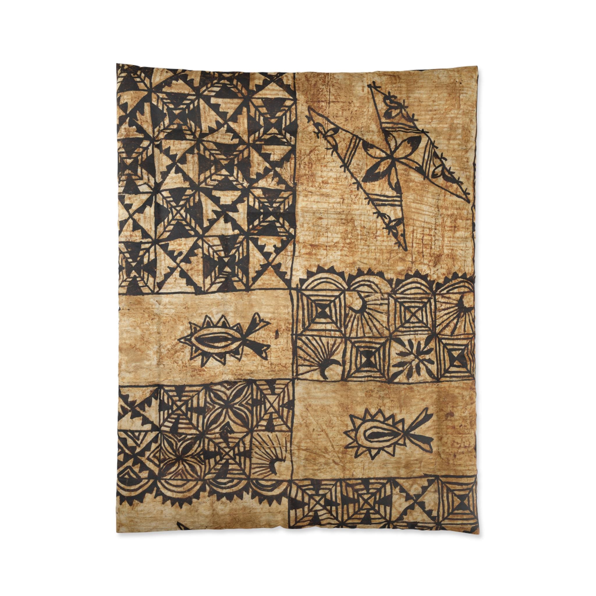 Tongan Ngatu Design Comforter - Etsy