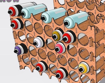 Spray paint can storage