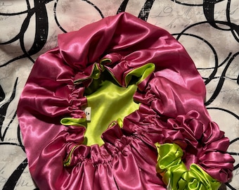 Reversible Satin Bonnet & Scrunchie Bundle Set
