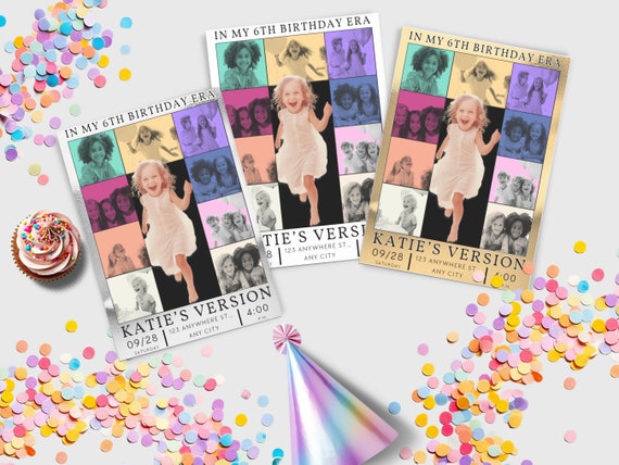 Birthday Era Invitation | Instant Editable Digital Download | Eras-Inspired Celebration/Theme | Child Party Invite | In My Birthday Era