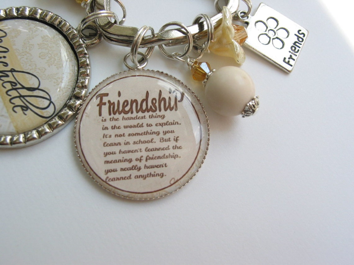 Personalized friendship keychain Etsy
