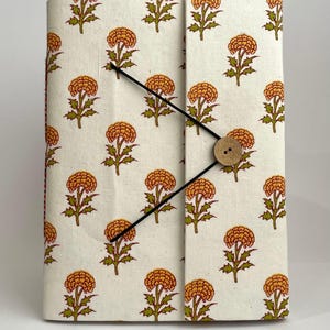 Enchanting Eva - Fabric Cover, Handmade Blank Journal