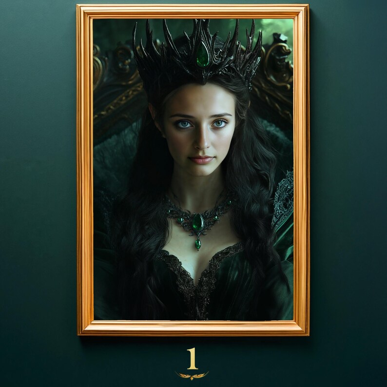 Custom Dark Queen Portrait: Gothic Fantasy Renaissance Art (digital ...