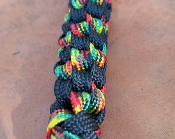 Irie Vibes Key Chain Paracord Rastafari Lanyard  Rastafari Lion of Judah Jah Bless Unity Reggae Dreadlocks Rasta One Love Irie Ganja Herb