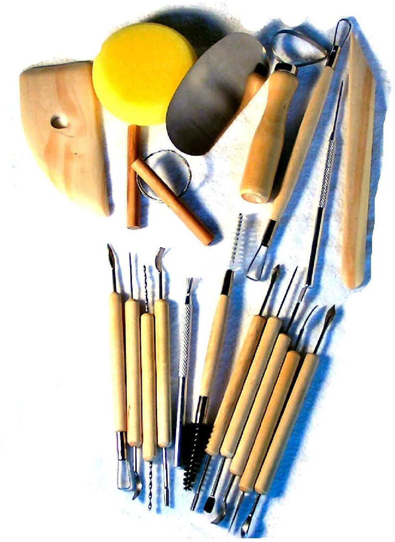 19pc Ceramic Pottery & Clay Sculpture Modeling Tools Bundle Etsy