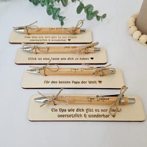 personalisierter kugelschreiber mit perso. Dankestafel • hochwertig • individuell • elegant • Geschenk oder Werbegeschenke