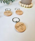 personalized keychain • high-quality, lovingly designed • gift • educator / midwife and co. with heart • sustainable product logo