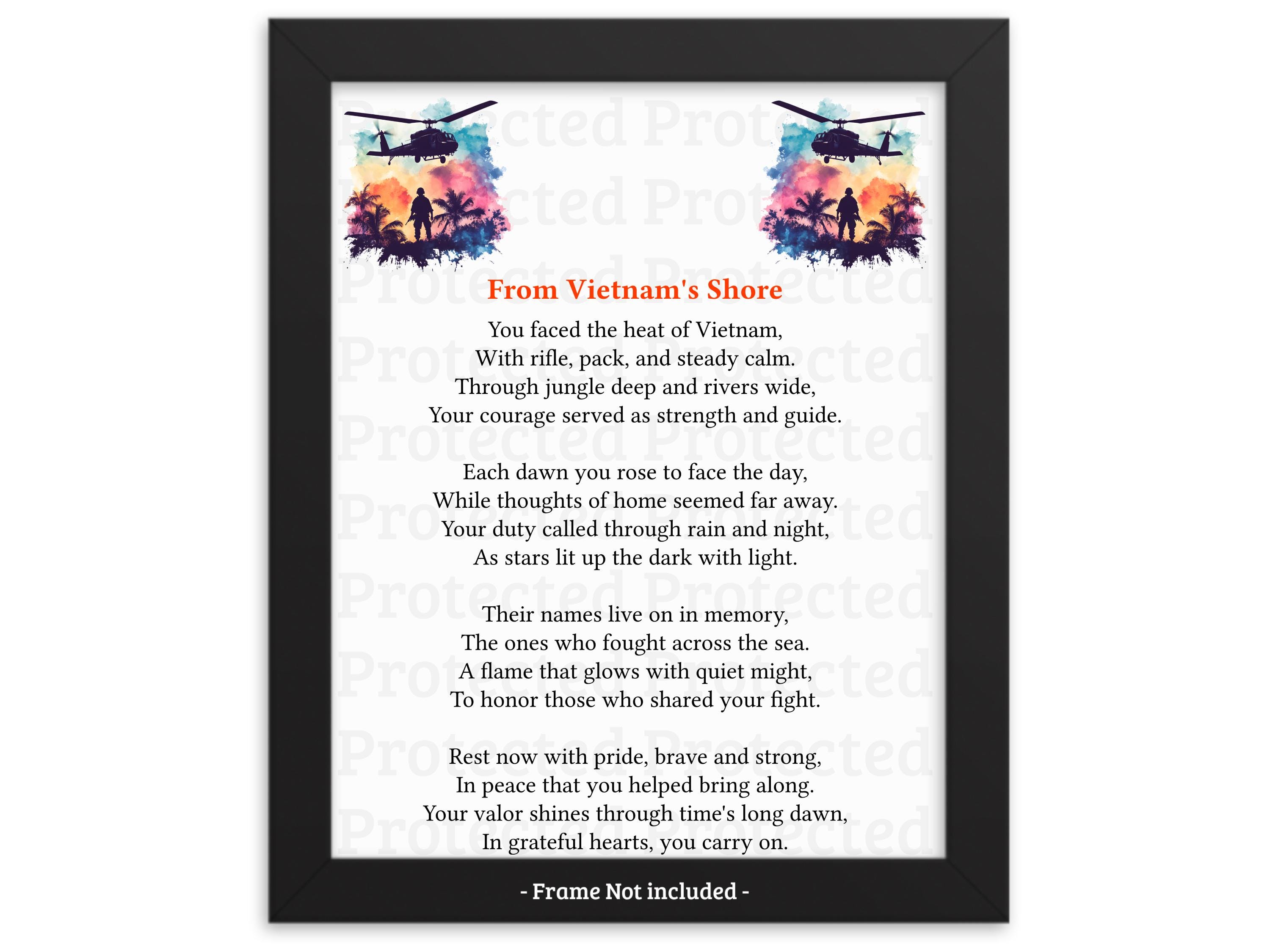 Vietnam Veteran Poem | Military Veteran | Soldier Tribute | Remembrance ...