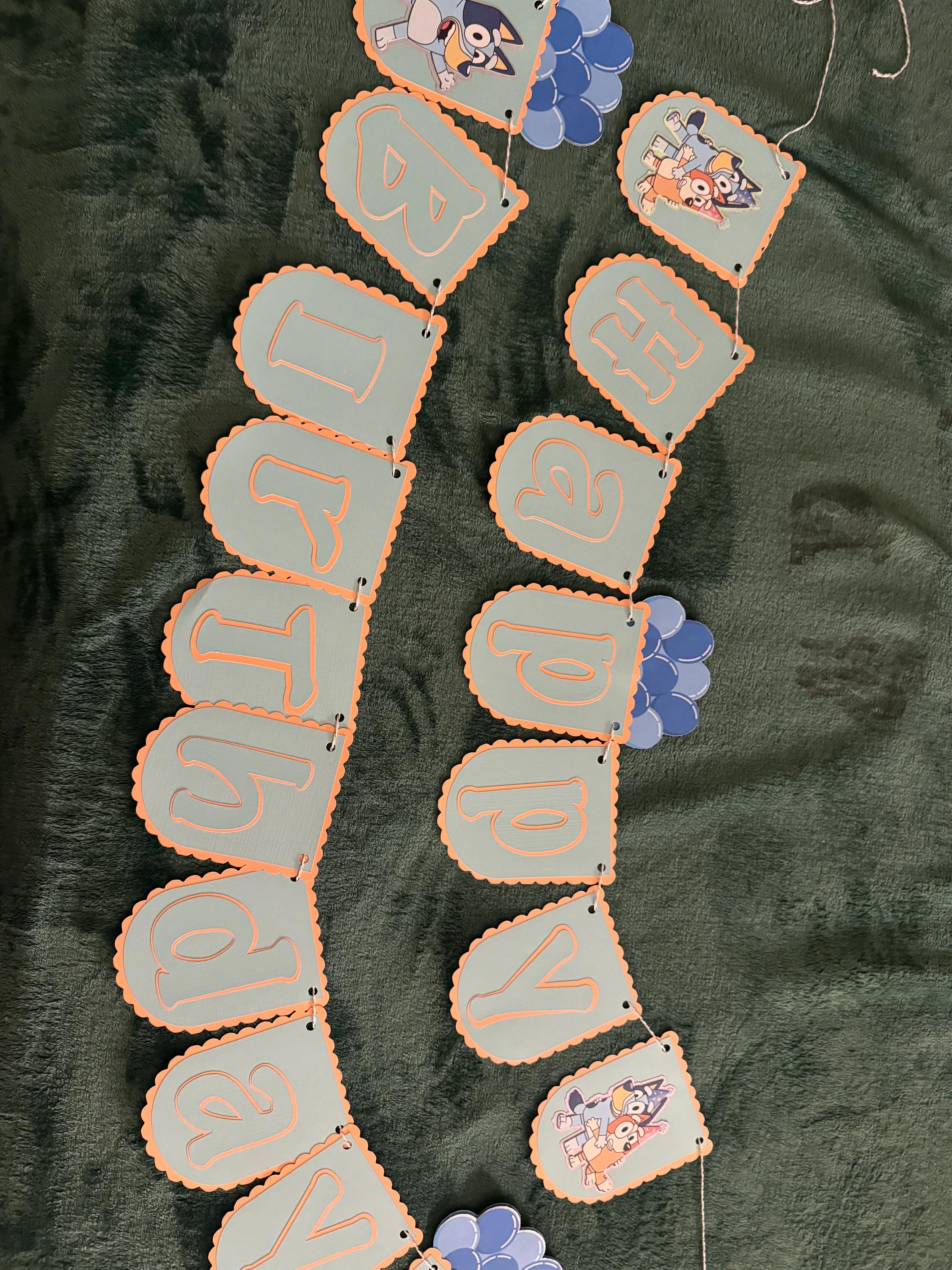 Bluey Birthday Banner