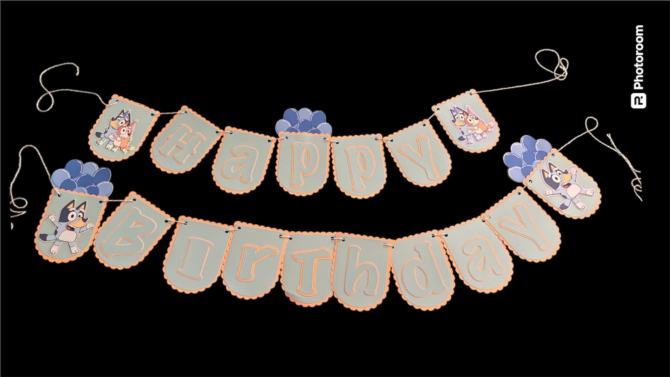 Bluey Birthday Banner