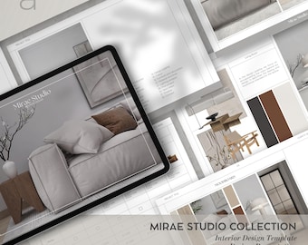 Canva Interior Design Template: Project Proposal & Mood Board