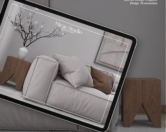 Interior Design Presentation Template: Canva & PowerPoint Moodboard