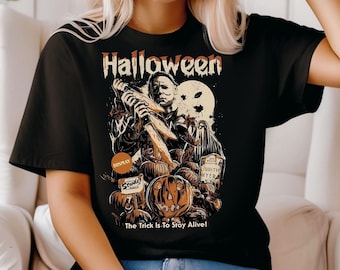 Michael Myers Halloween Horror Tee, Vintage Movie Shirt
