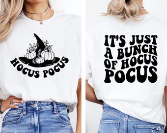 Hocus Pocus Halloween Shirt, Witch Hat Pumpkin Tee