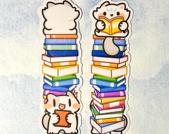 Cute Cat Bookmark,Gift For Book lovers,For Cat Lovers, Cat Bookmark, Bookish, Laminated bookmark, Cat lady gift for her, perfect cat gift