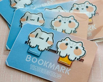 2 Cute Cat Bookmark,Gift For Book lovers,For Cat Lovers, Cat Bookmark, Bookish, Laminated bookmark, Cat lady gift for her, perfect cat gift
