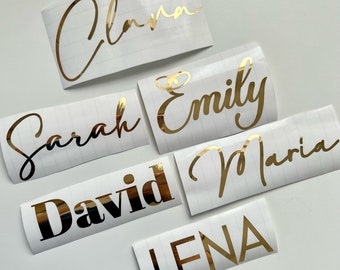 Personalized Vinyl Decals, Name Vinyl Decals, Glass Decals, Water Bottles, Vinyl Lettering, Personalized Stickers