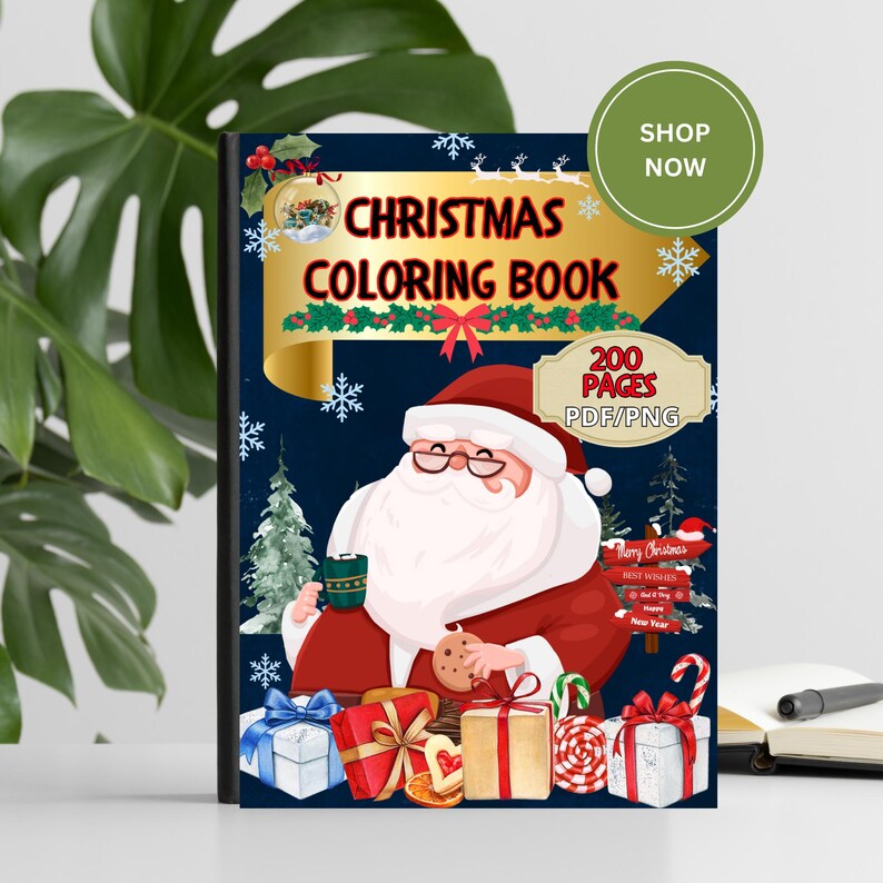 Christmas Coloring Pages for Kids and Preschoolers. Simple Christmas ...