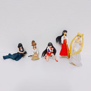 Sailor Moon figure, Sailor Moon vintage, Sailor Moon doll, Japanese Toy, Rare Japanese Toy, Sailor Moon Anime doll, princess doll, 5 items
