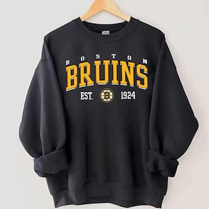 Vintage Boston Bruins Hockey Crewneck Sweatshirt, Boston Bruins Hockey Shirt, Boston Bruins Ice Hockey Hoodie