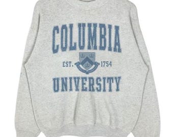 Vintage 90s Columbia University Crewneck Sweatshirt, Columbia