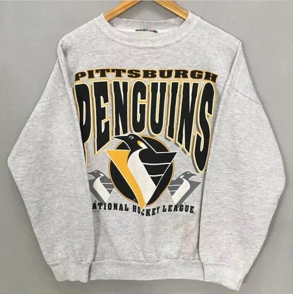 Vintage 90s Pittsburgh Penguins Hockey Sweatshirt, Pittsburgh Penguins Shirt, Pittsburgh Penguins Hoodie,Pittsburgh Hockey Gift
