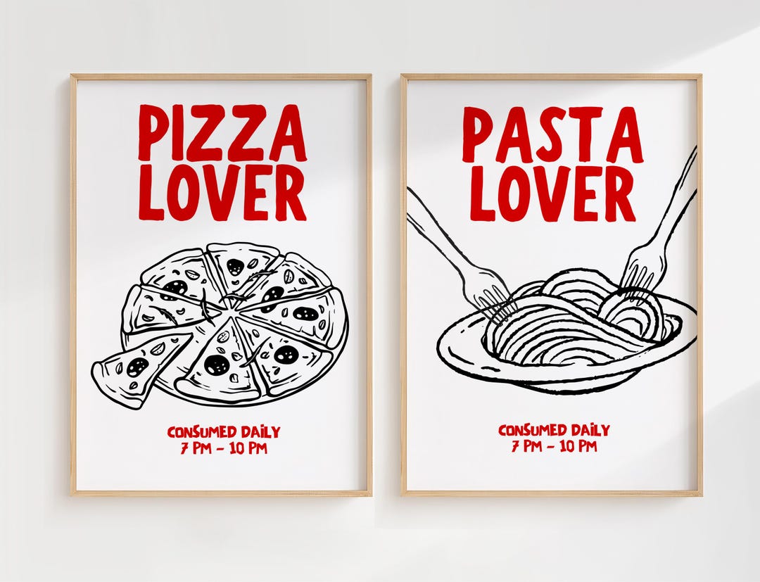 300 mediterranean kitchen posters bundle, retro café... Retro Kitchen Print Set Food Poster, Set of 2 Kitchen Poster, Pizza ...