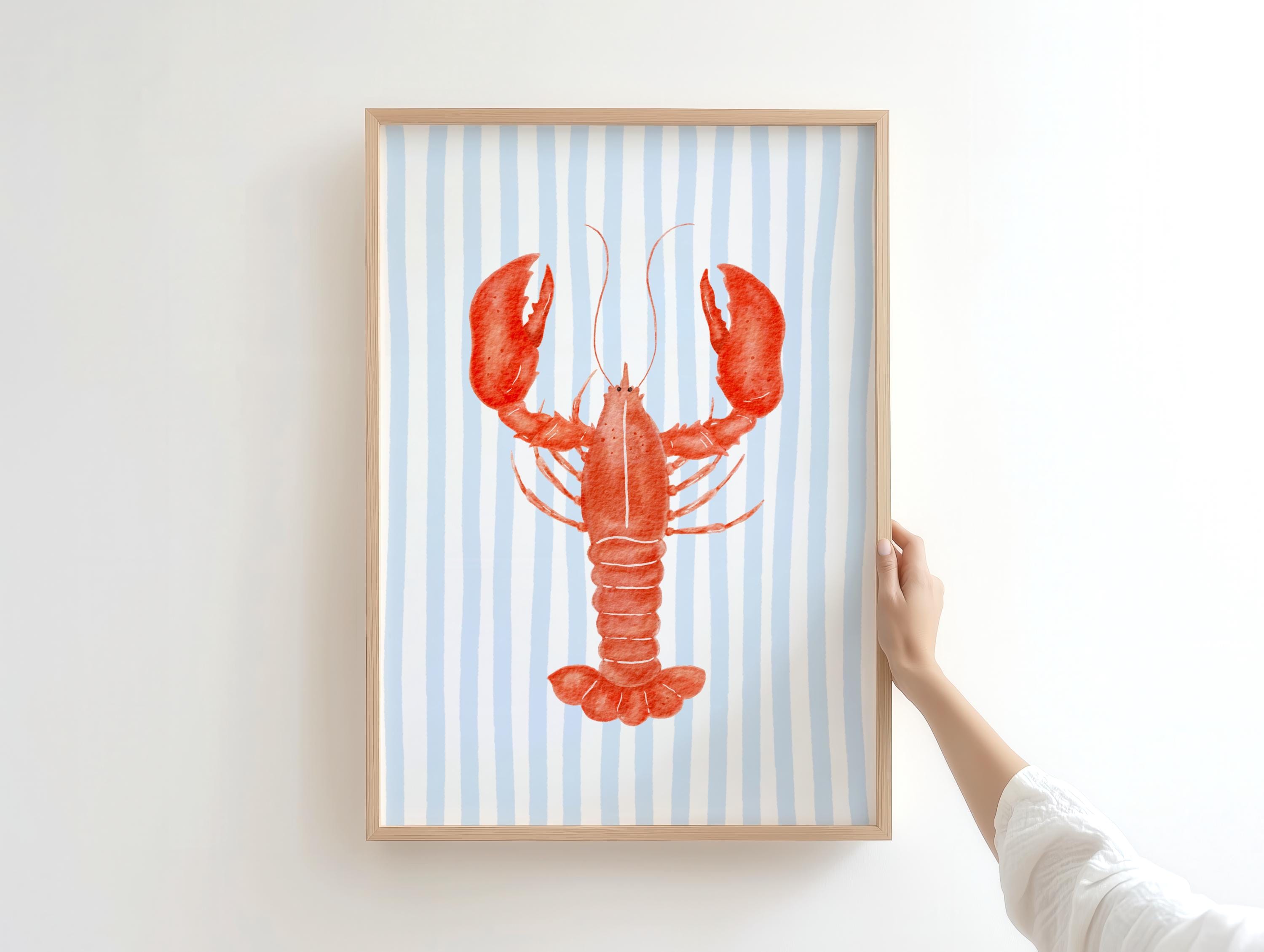 Lobster poster - Etsy 日本