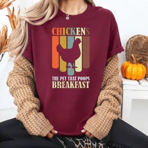 Pollos Las mascotas que hacen caca Desayuno Camiseta clásica unisex Camisetas impresionantes de huevos
