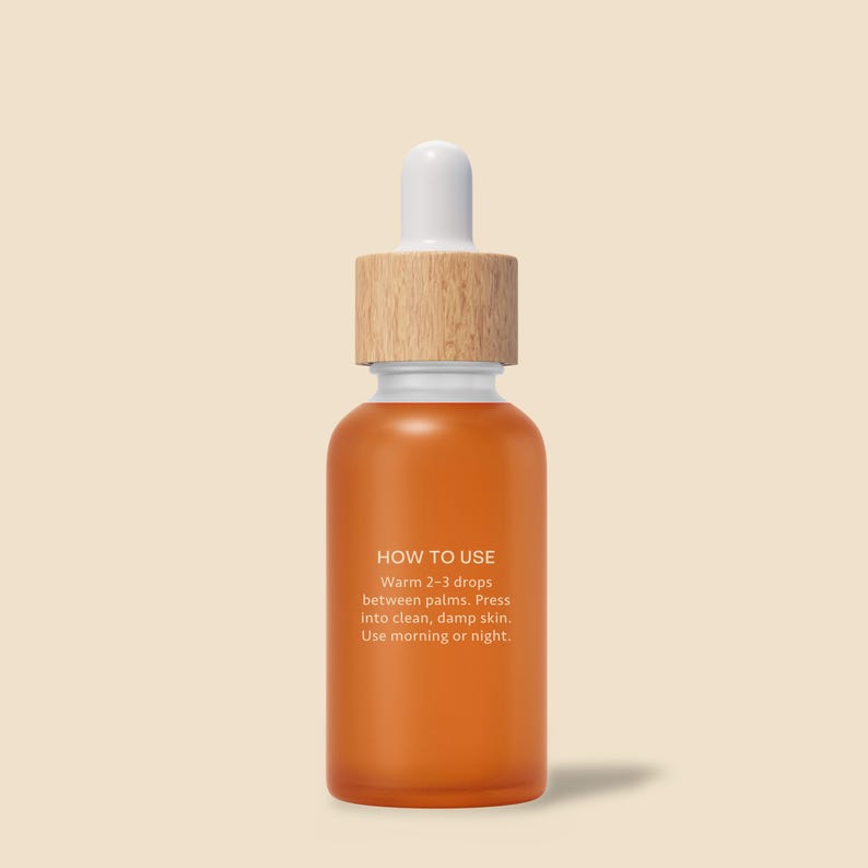 Carrot Glow Face Serum | Vegan, Vitamin-Rich Skincare image 6