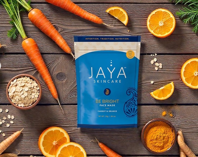 Brightening Face Mask: Carrot, Orange & Turmeric - Natural Glow Booster
