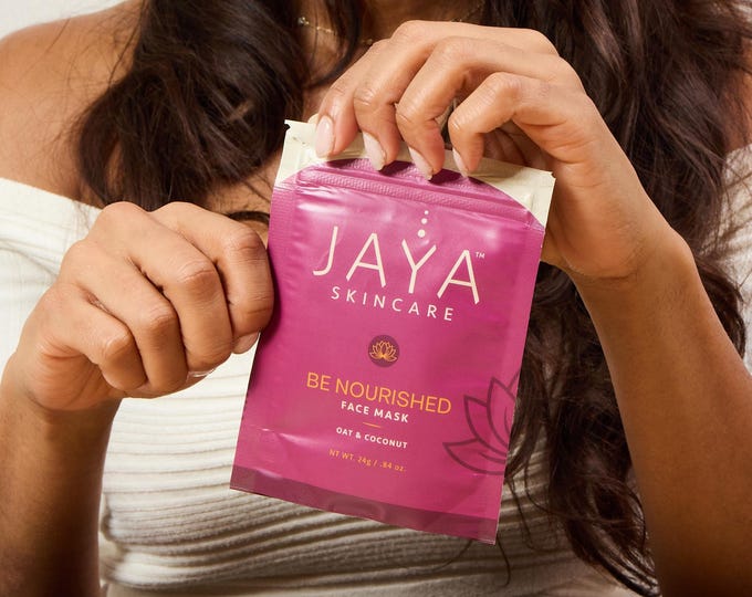 BE NOURISHED Face Mask for Deep Hydration, Barrier Repair, Post Sun Care | Oats + Coconut | Dry Skin | Sensitive Skin | Natural Skincare